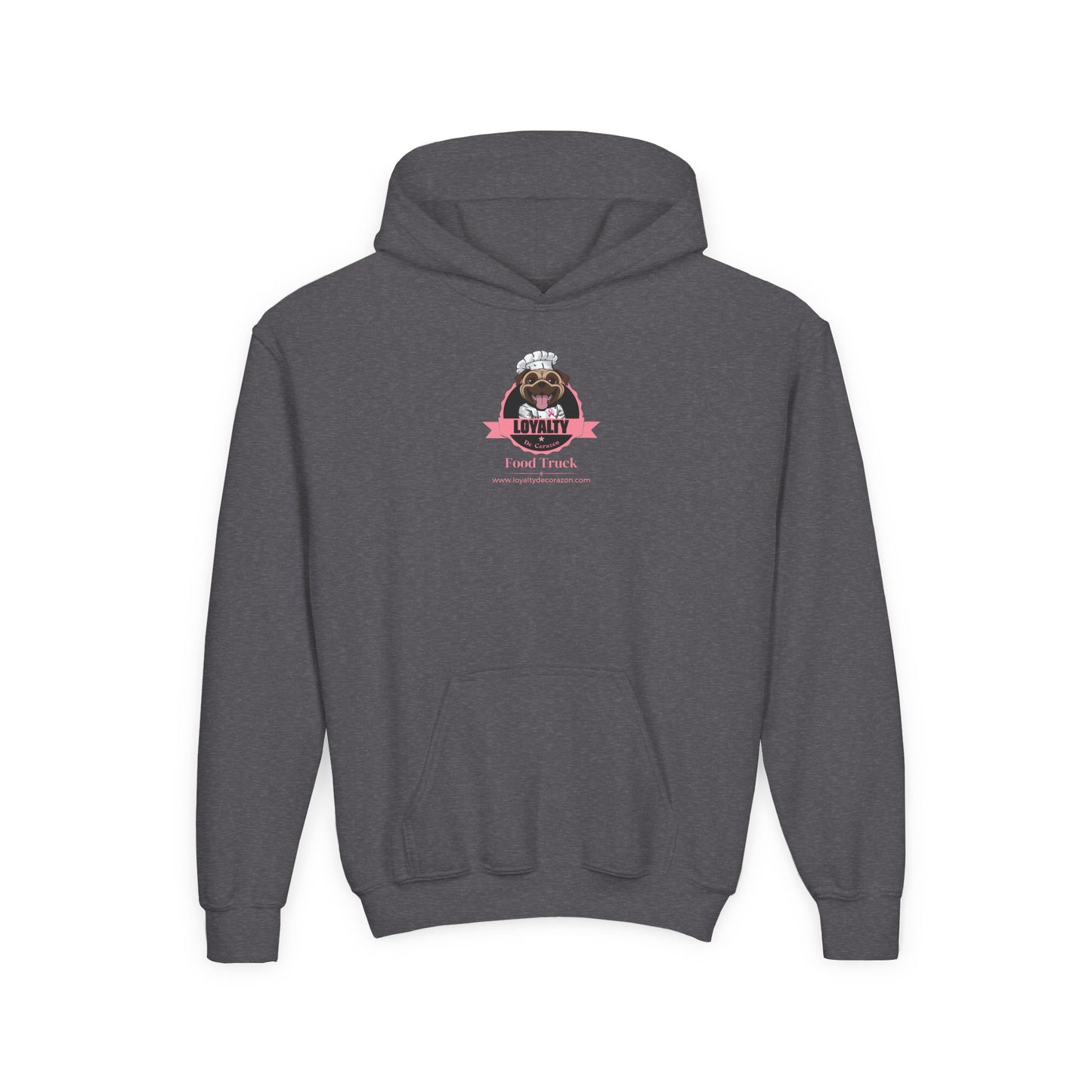 Loyalty De Corazon PNK Youth Heavy Blend Hooded Sweatshirt