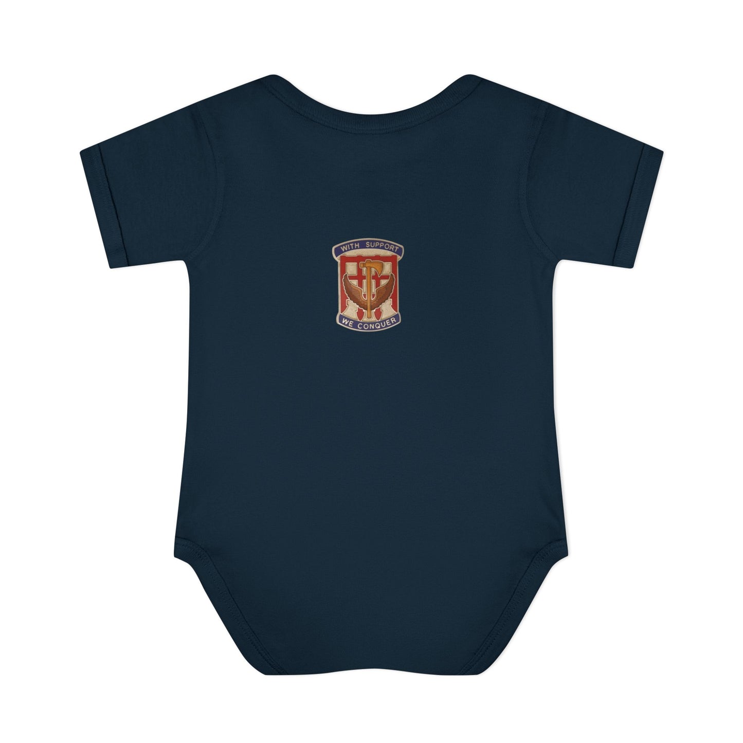 Their Duty our Duty Infant Baby Rib Bodysuit darker colors