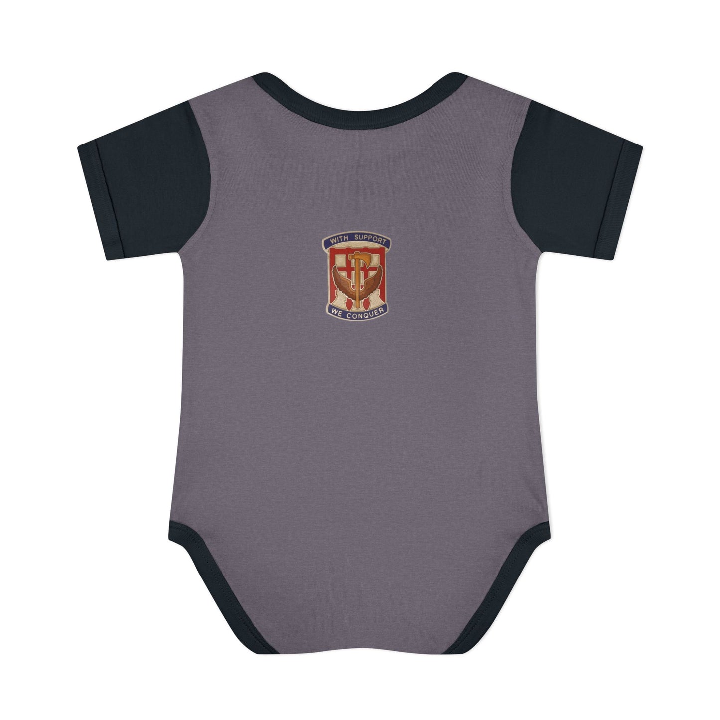 Their Duty our Duty Infant Baby Rib Bodysuit darker colors
