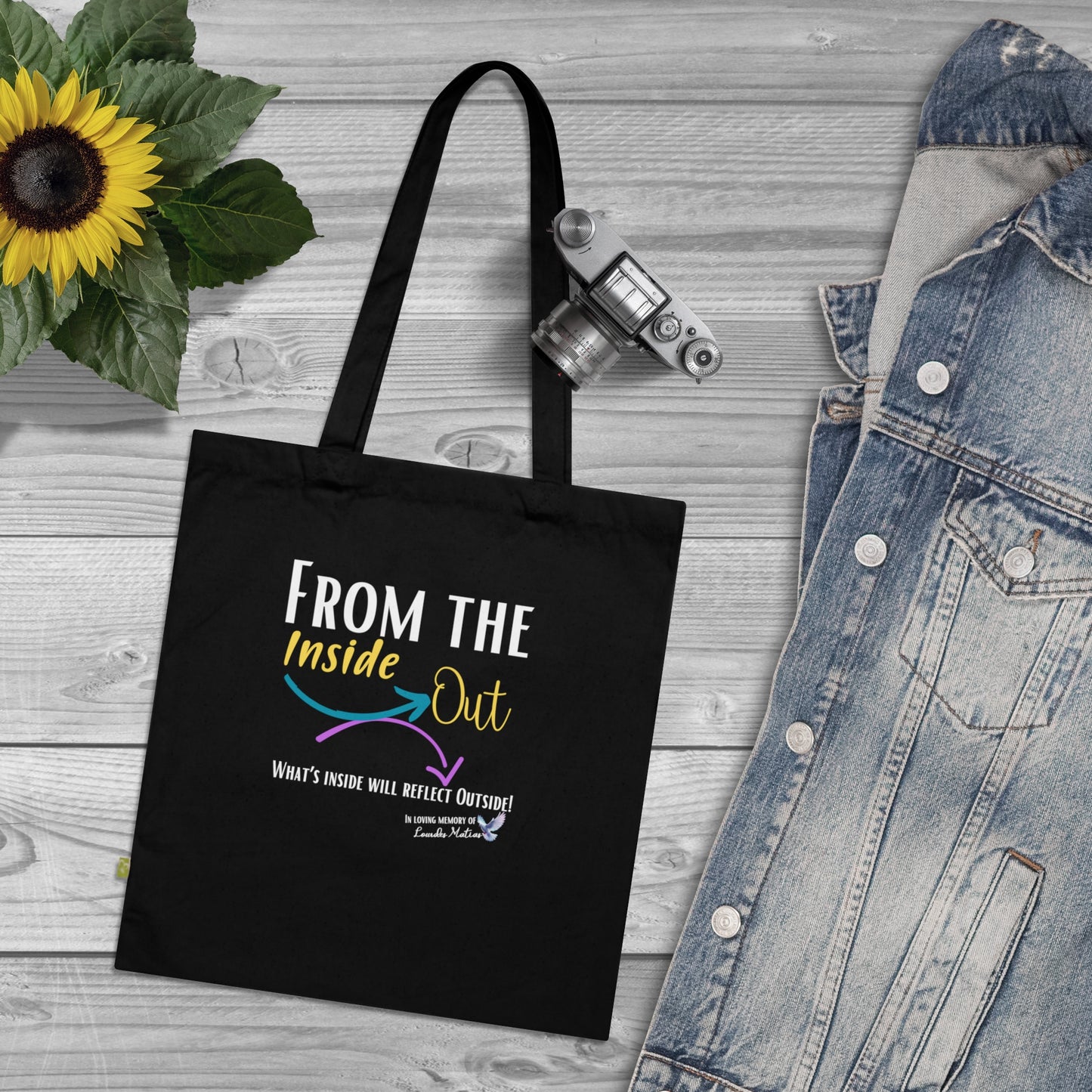 From the Inside out Organic Cotton Tote Bag