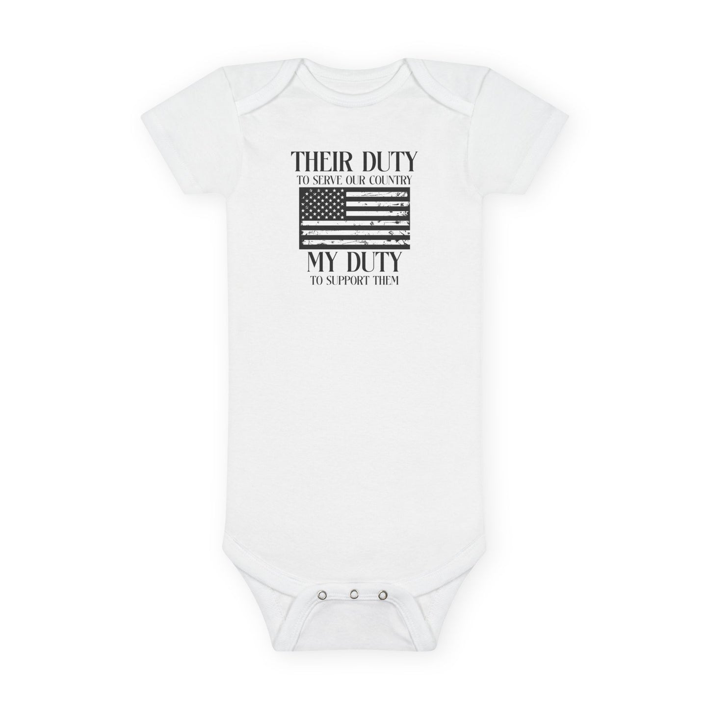 Their Duty Baby Short Sleeve Onesie®