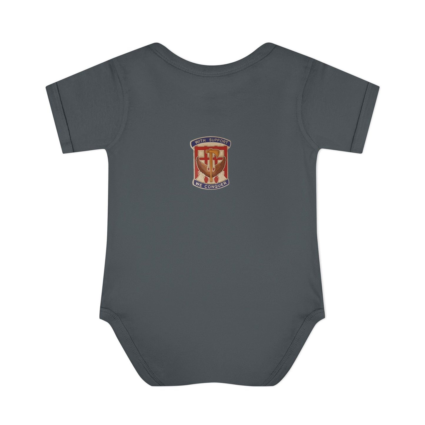 Their Duty our Duty Infant Baby Rib Bodysuit darker colors