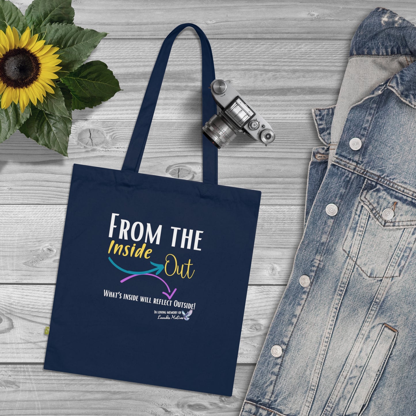 From the Inside out Organic Cotton Tote Bag