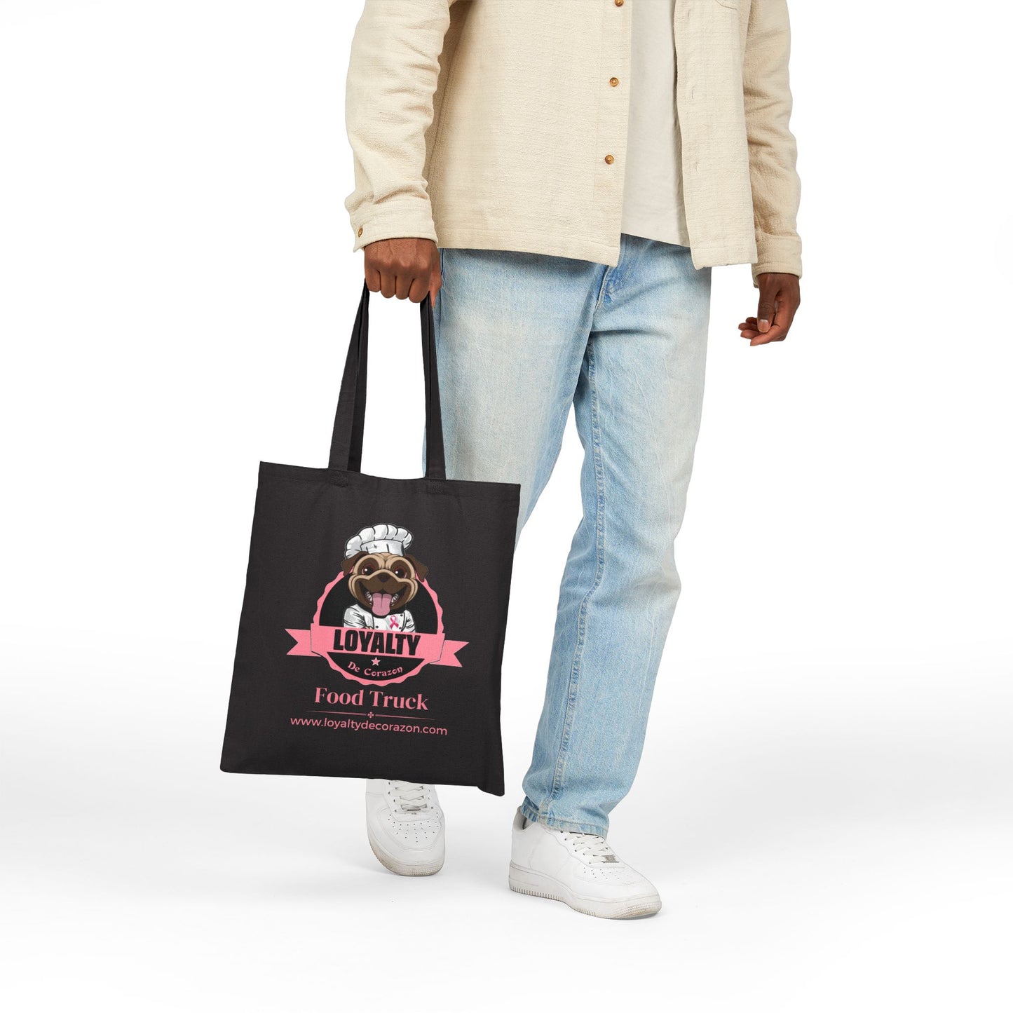 Loyalty De Corazon Cotton Canvas Tote Bag