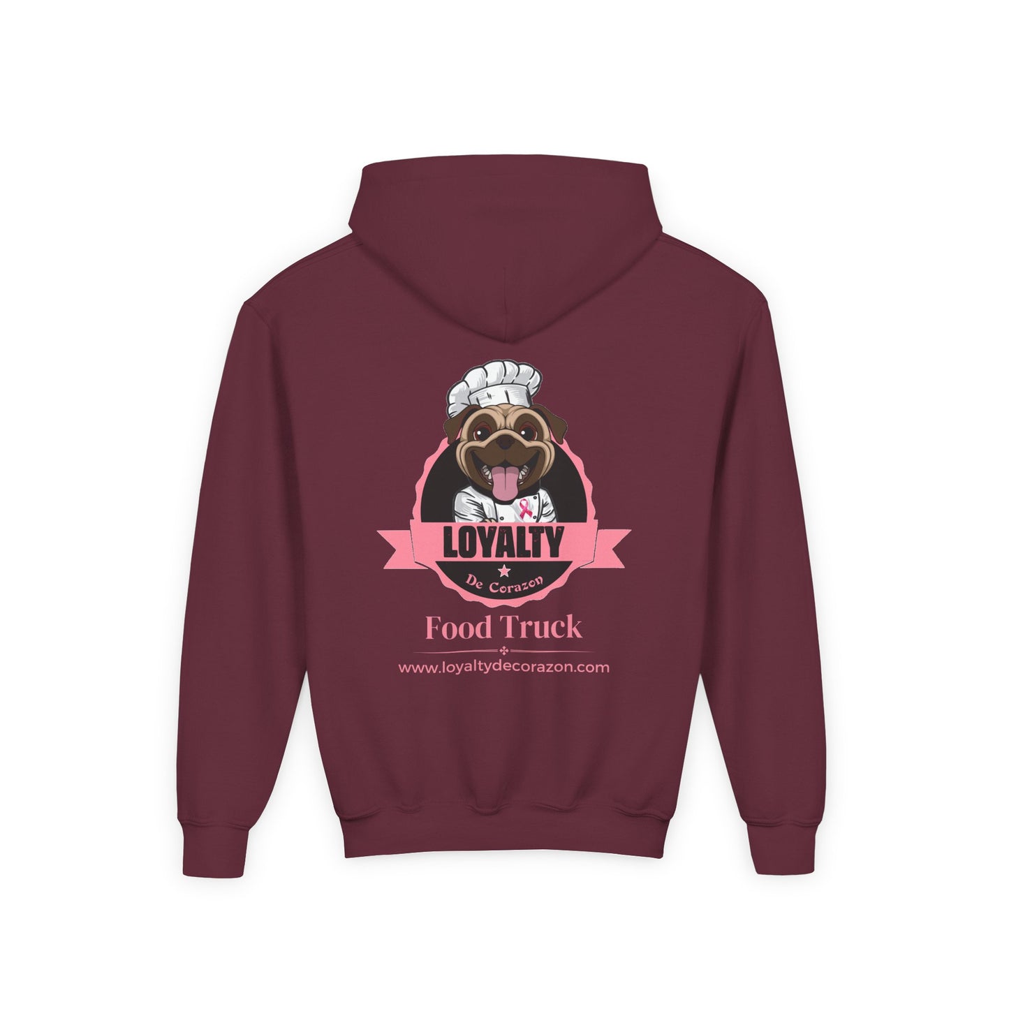 Loyalty De Corazon PNK Youth Heavy Blend Hooded Sweatshirt
