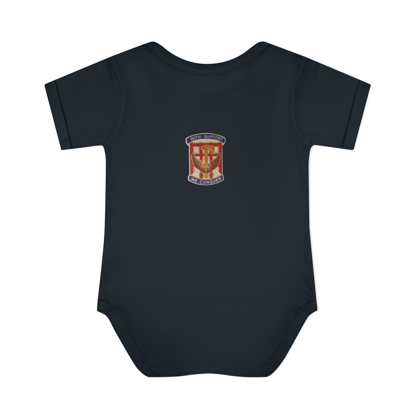 Their Duty our Duty Infant Baby Rib Bodysuit darker colors