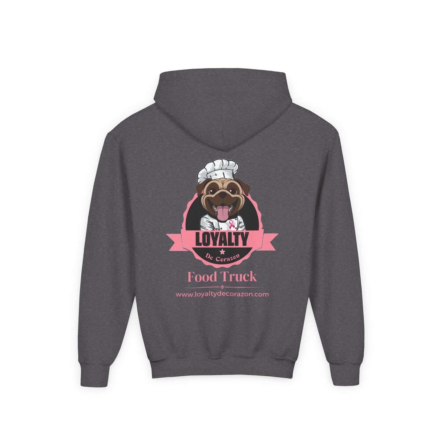 Loyalty De Corazon PNK Youth Heavy Blend Hooded Sweatshirt