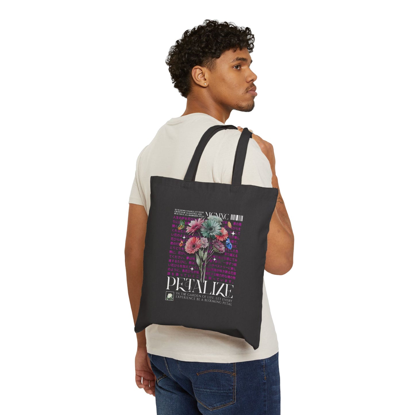 Petalize Cotton Canvas Tote Bag
