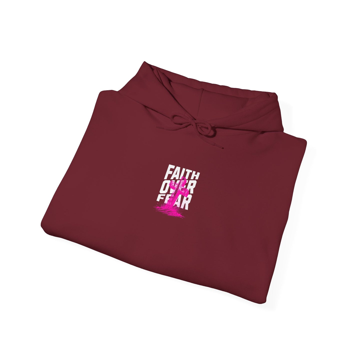 Faith Over Fear back and front Unisex Heavy Blend™ Hooded Sweatshirt