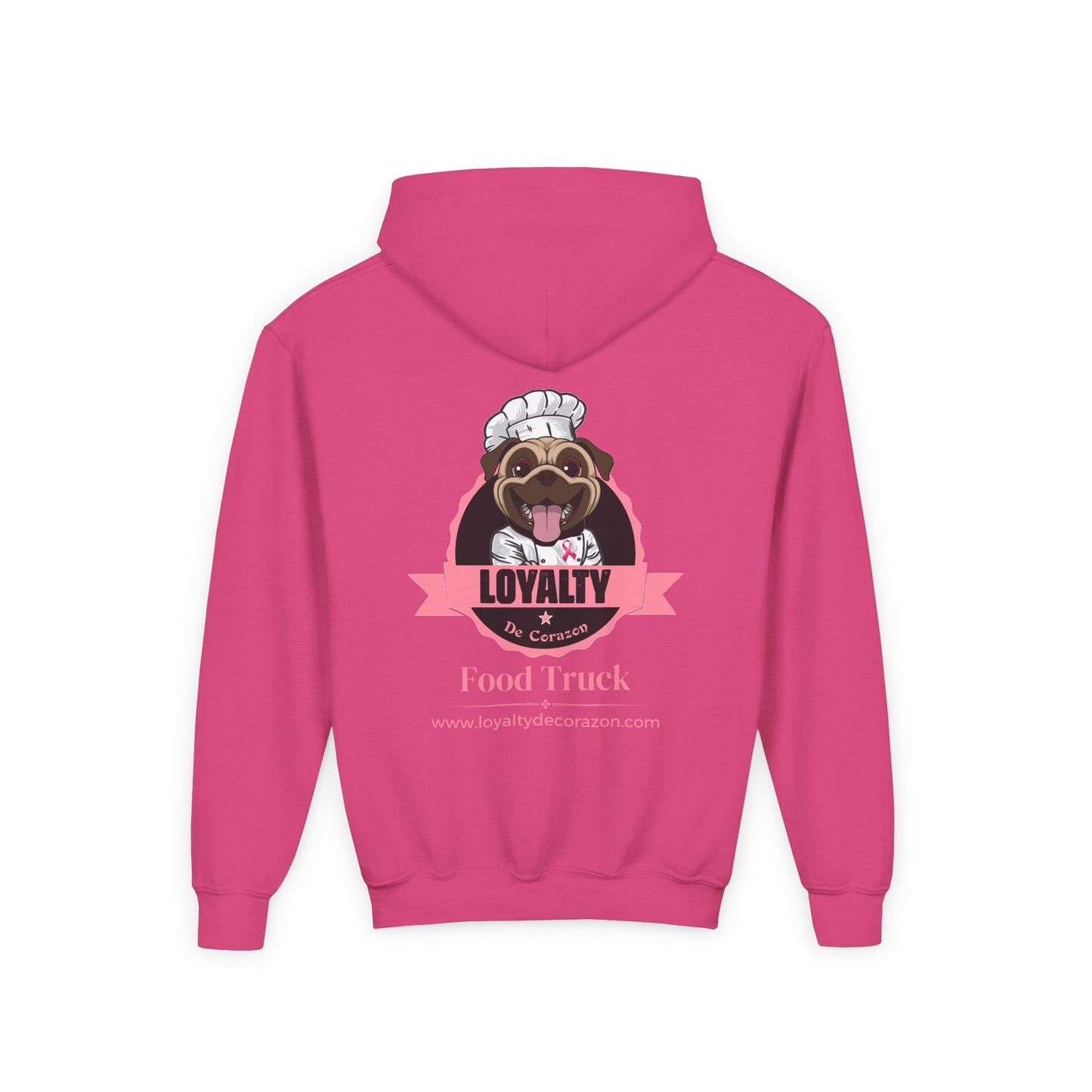 Loyalty De Corazon PNK Youth Heavy Blend Hooded Sweatshirt