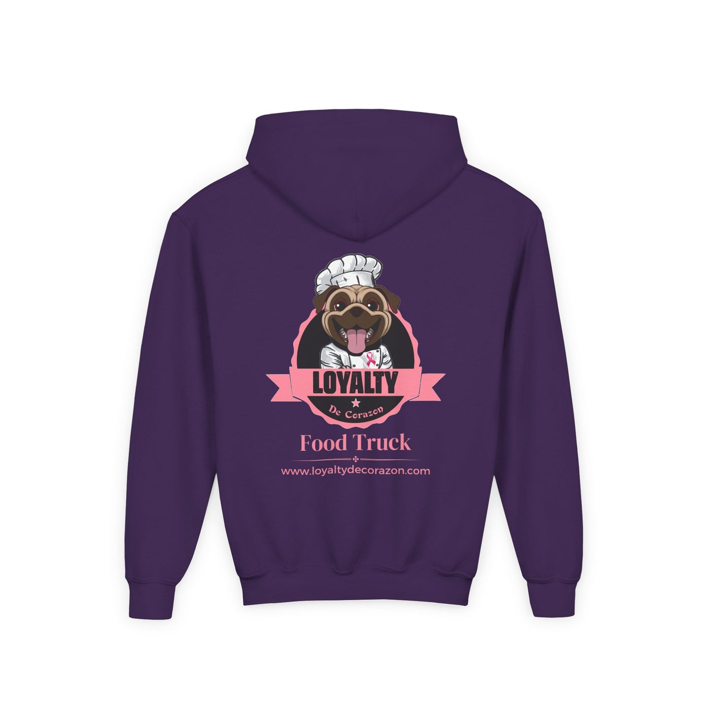 Loyalty De Corazon PNK Youth Heavy Blend Hooded Sweatshirt