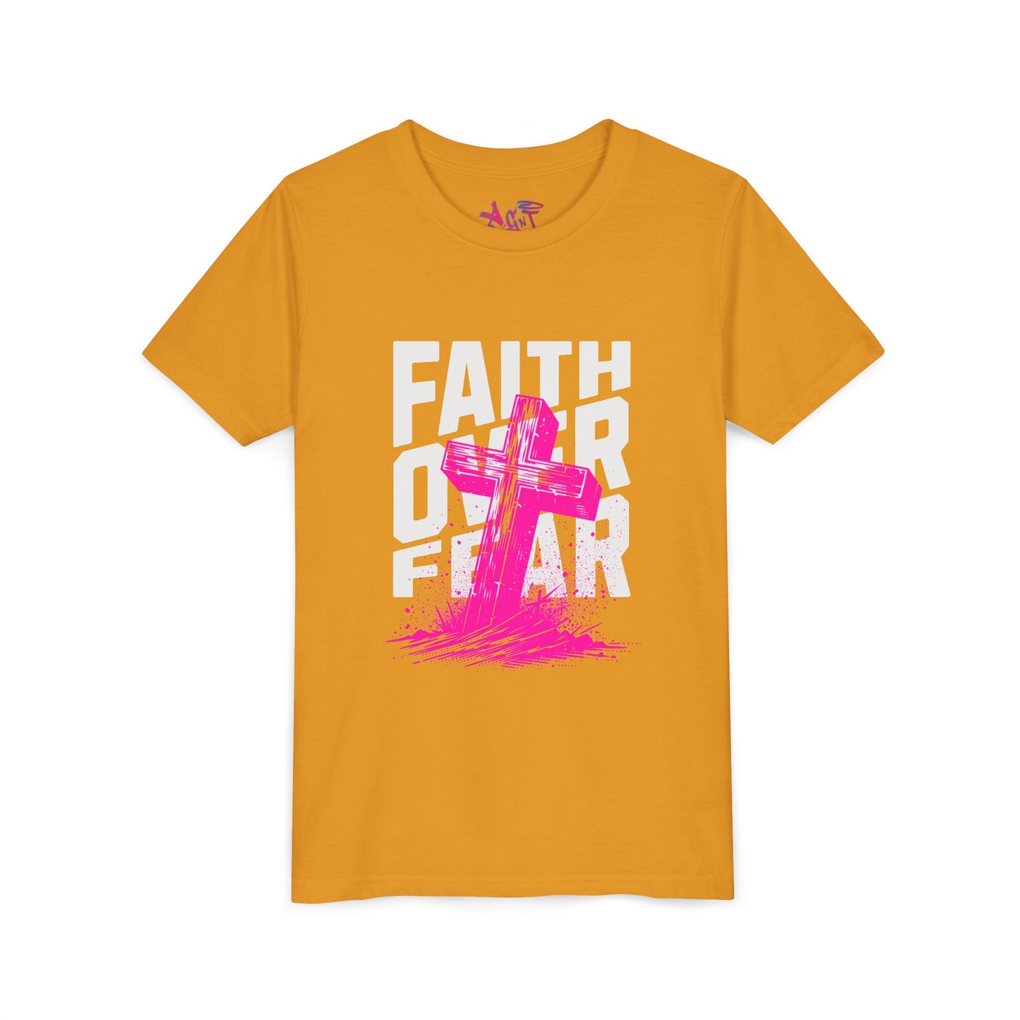 Youth Faith Over Fear Short Sleeve Tee