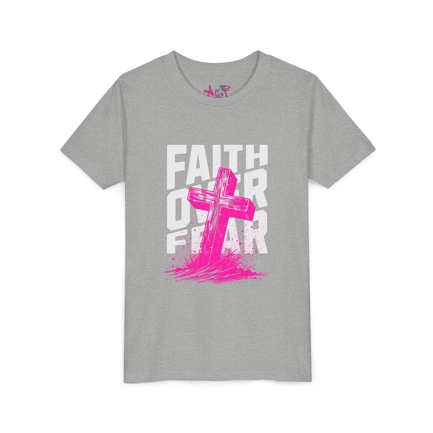Youth Faith Over Fear Short Sleeve Tee