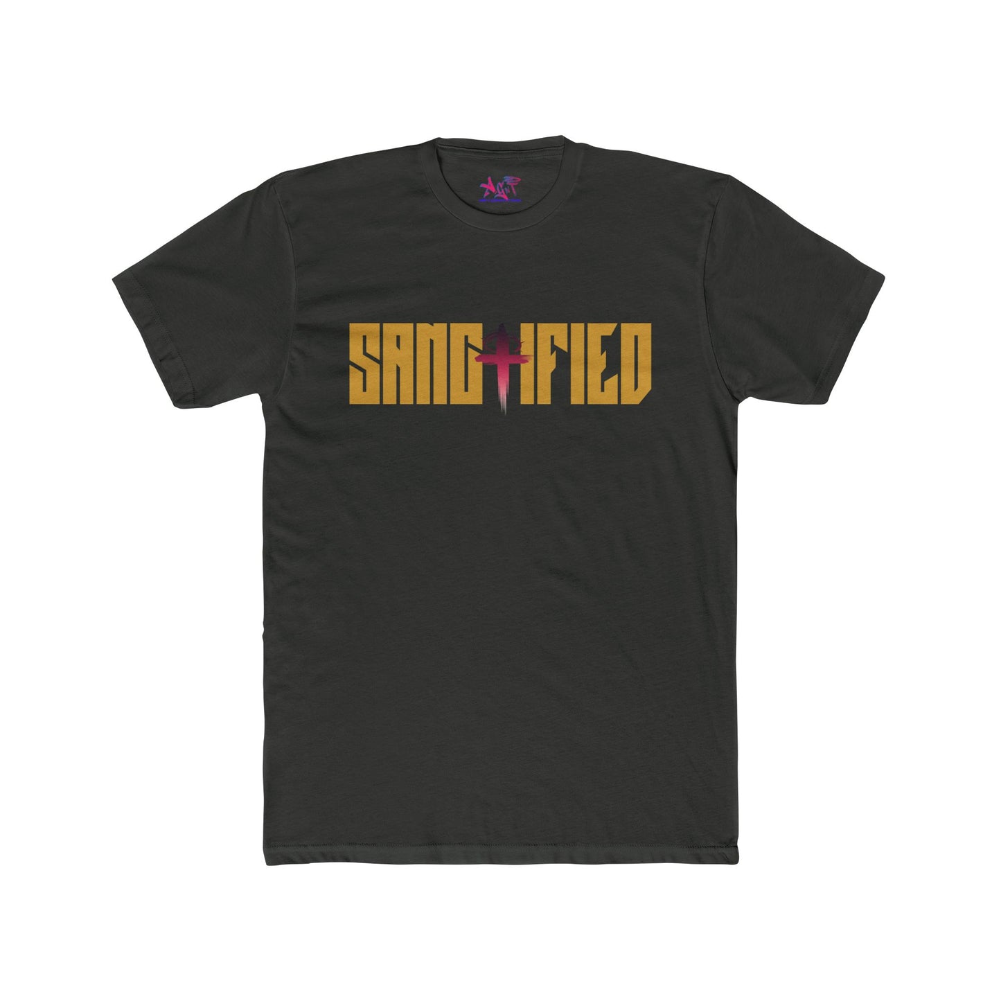 Sanctified Tan Men's Cotton Crew Tee