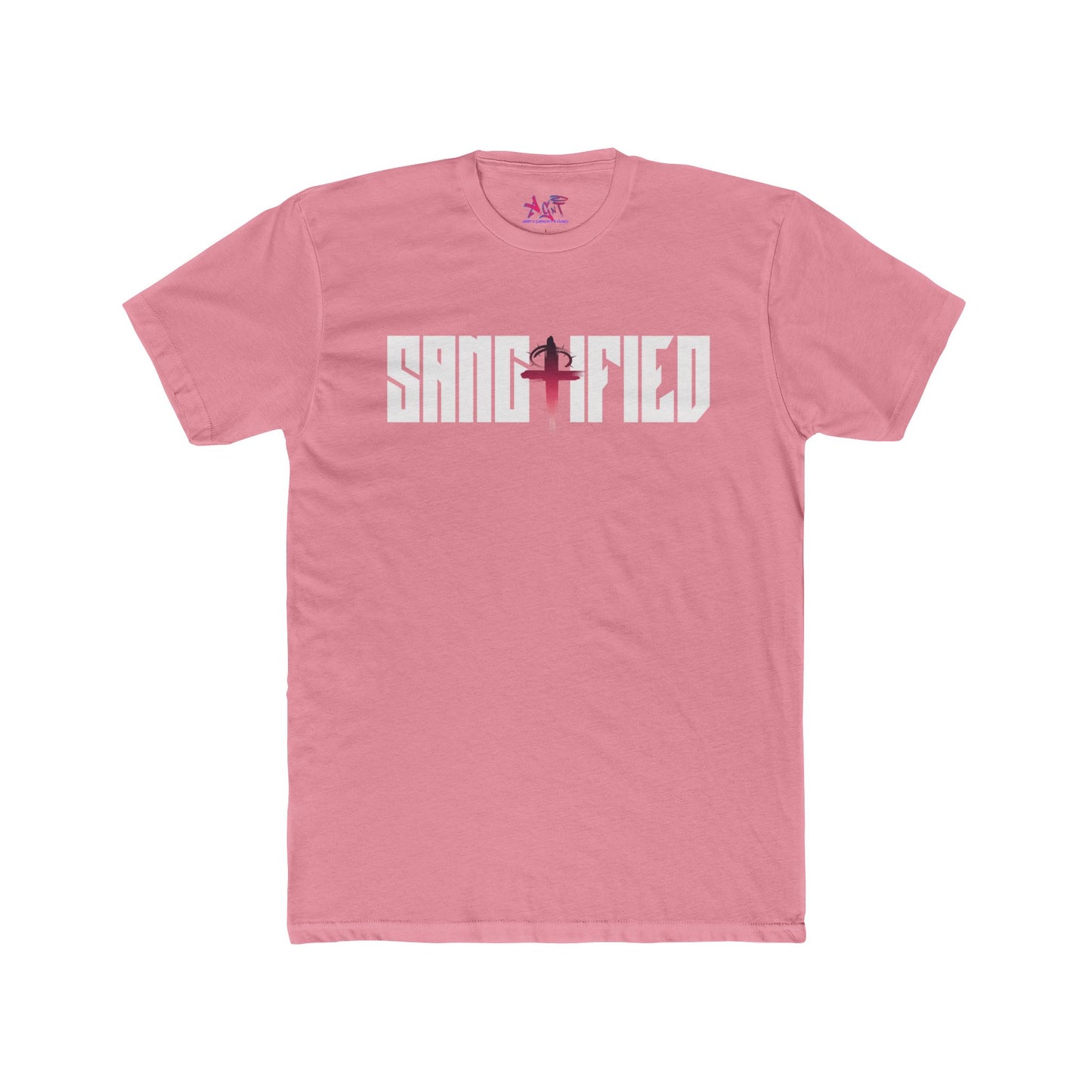 Sanctified WhFrt/BLK Cotton Crew Tee
