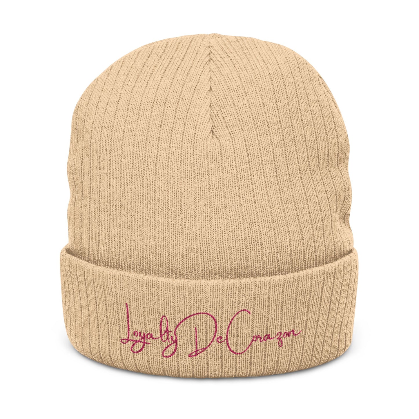 LDC Ribbed Knit Beanie (Embroidery)