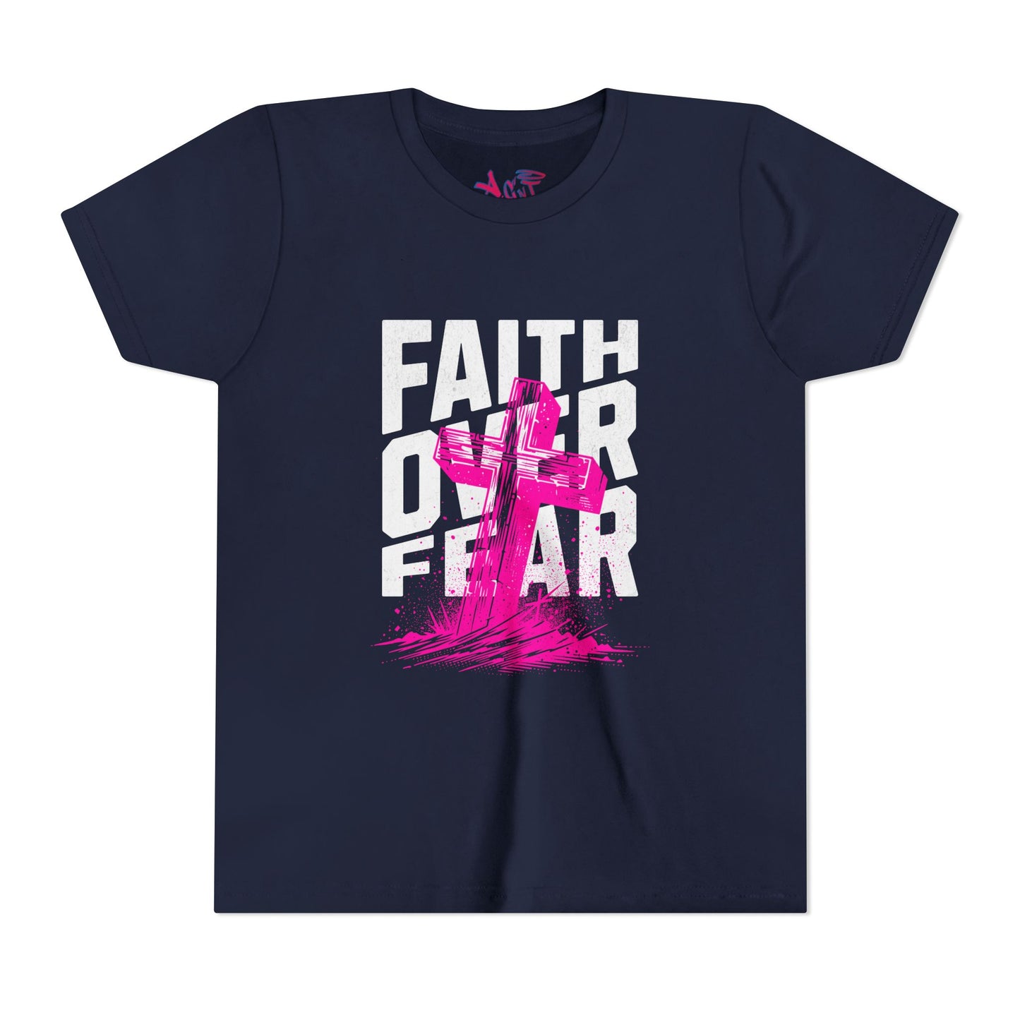 Youth Faith Over Fear Short Sleeve Tee