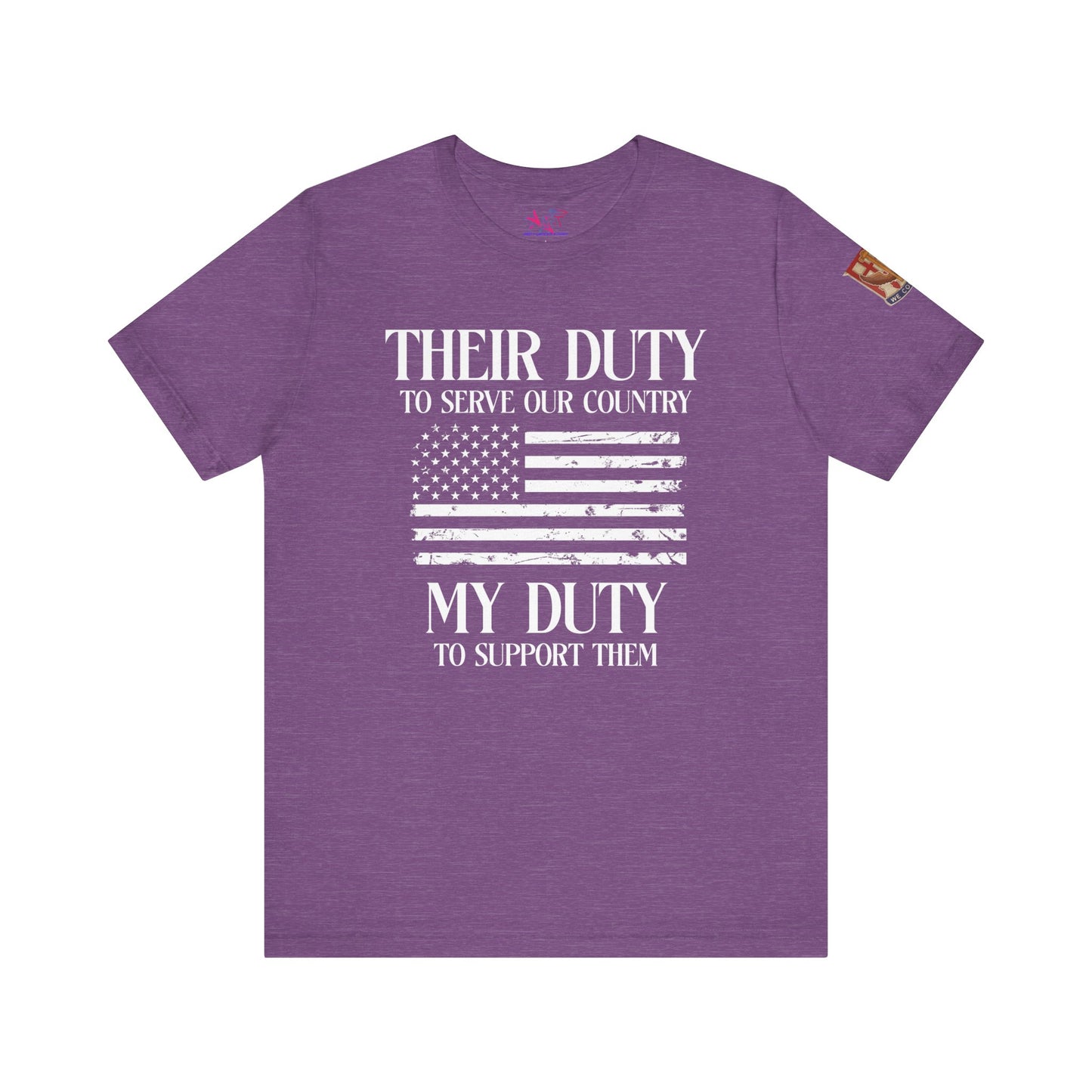Their Duty to Serve Unisex Jersey Short Sleeve Tee Darker color shirts