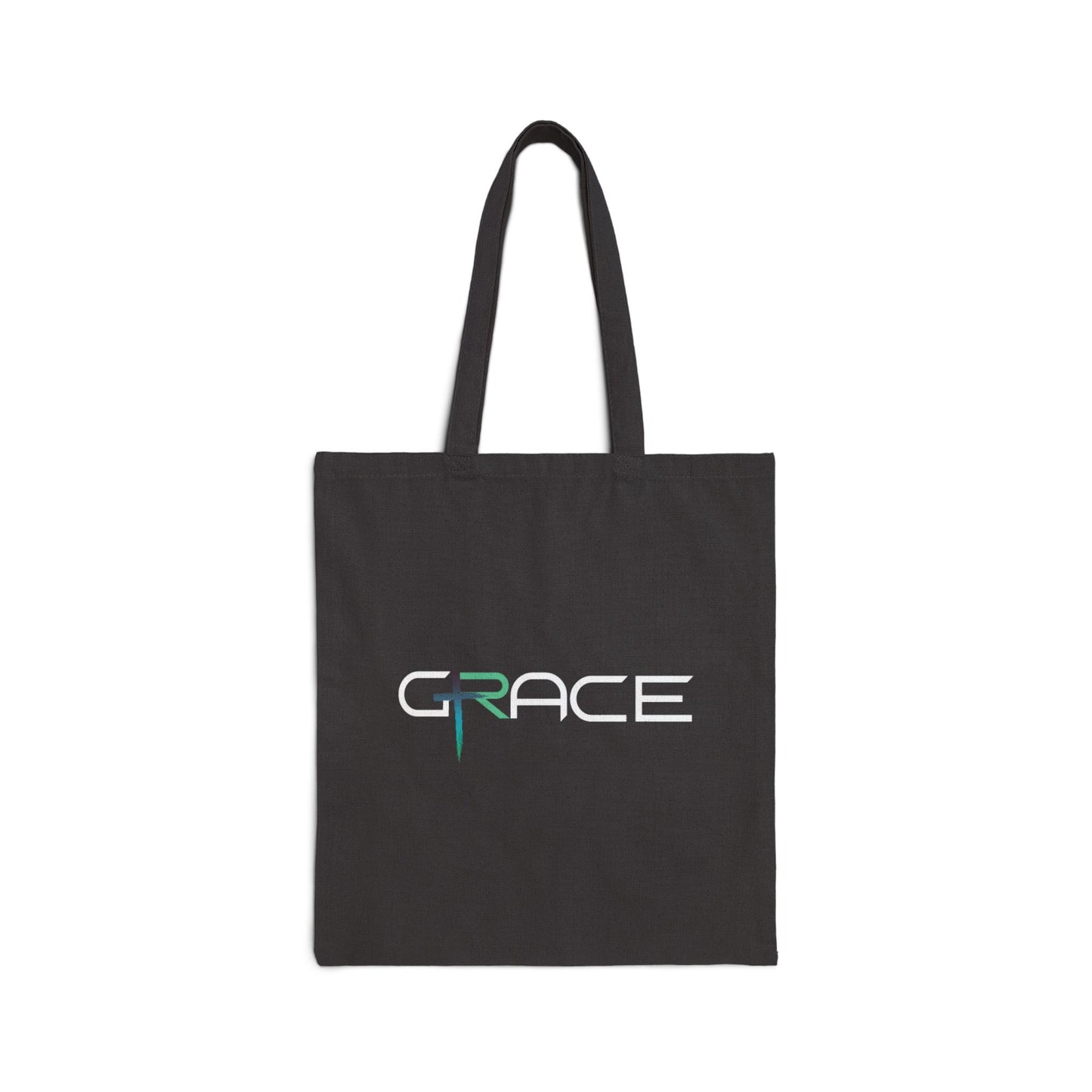Grace tote dark Cotton Canvas Tote Bag