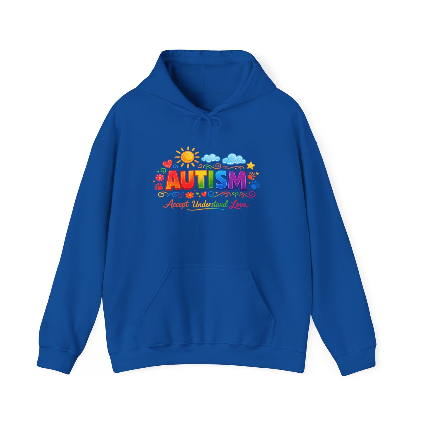 Autism Love Unisex Heavy Blend™ Hooded Sweatshirt