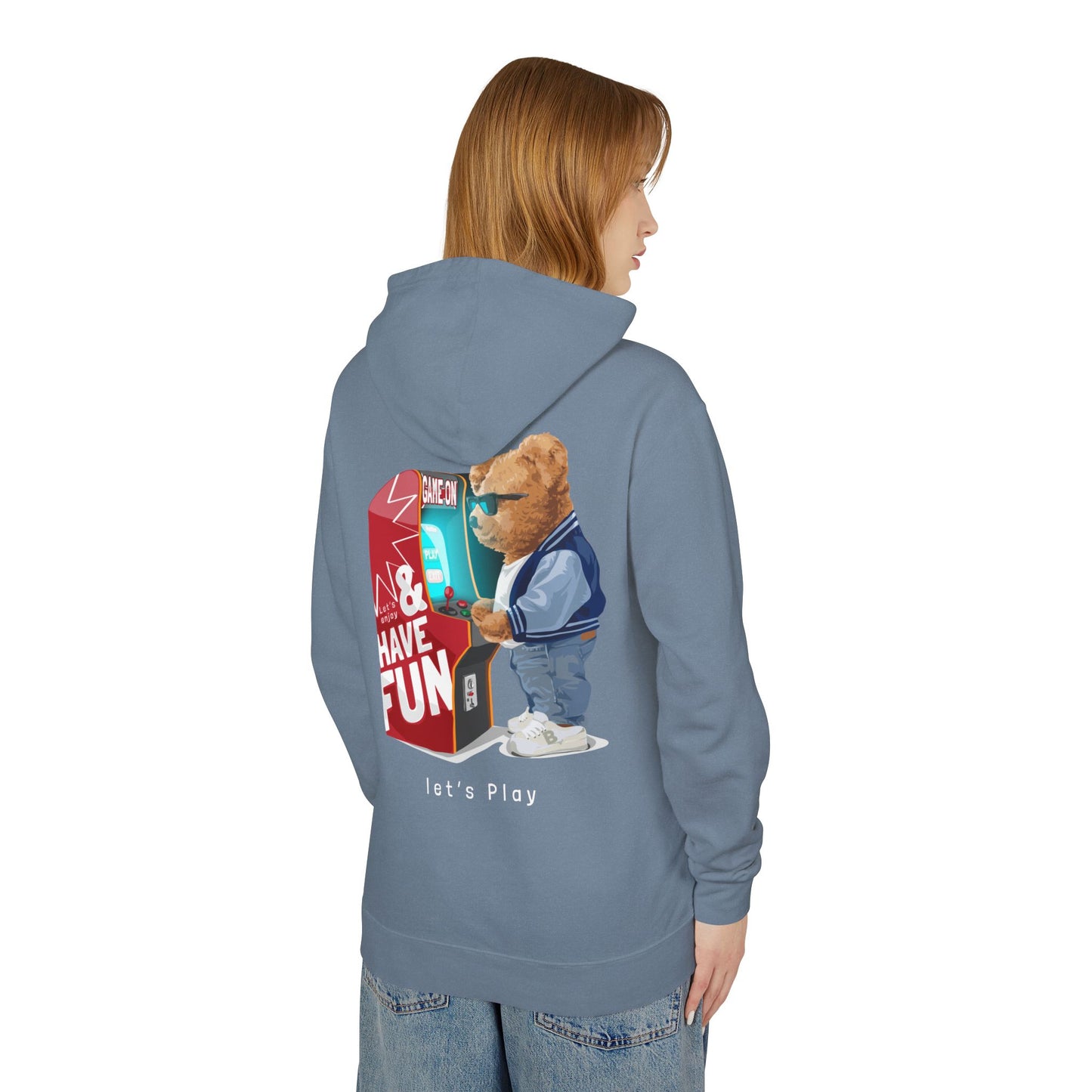 Game on Adult Unisex Lightweight Hooded Sweatshirt