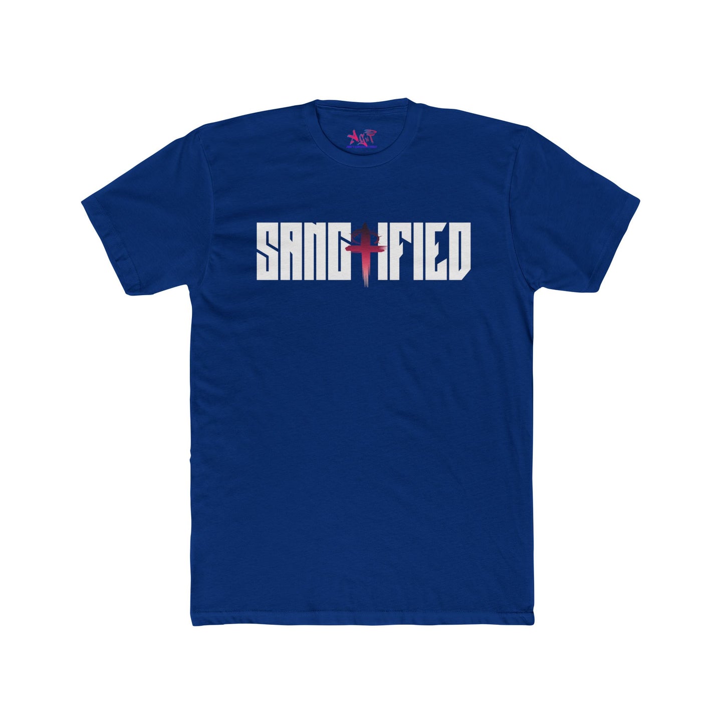Sanctified WhFrt/BLK Cotton Crew Tee