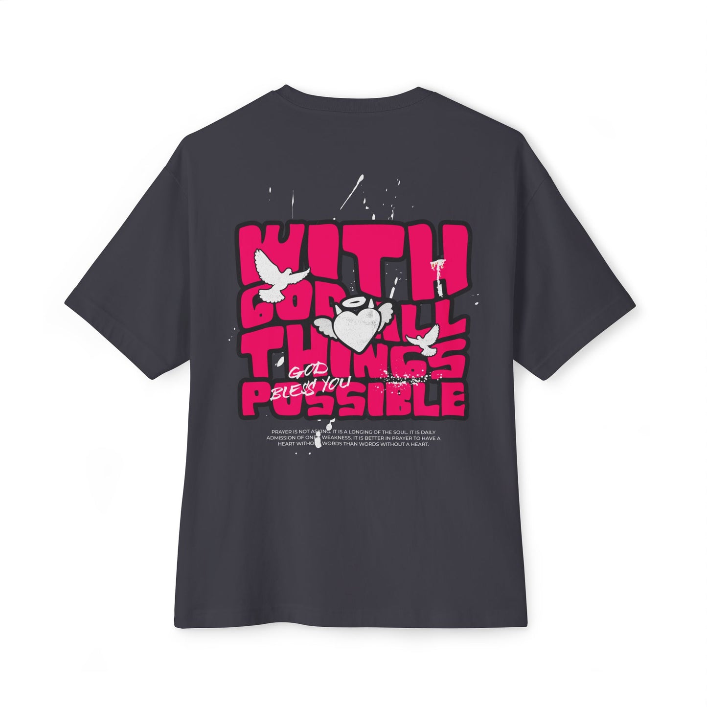 With God! Unisex Oversized Boxy Tee