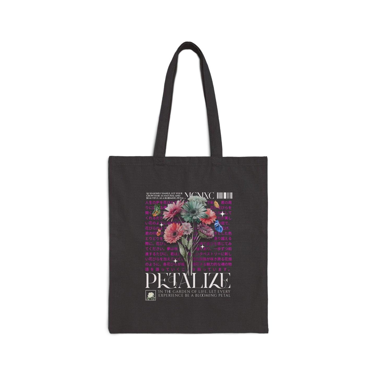Petalize Cotton Canvas Tote Bag