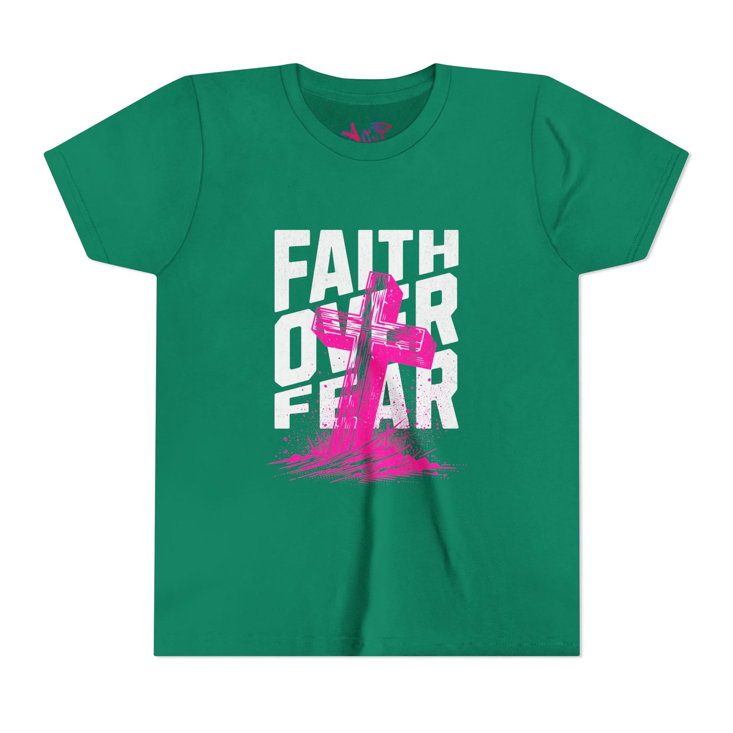 Youth Faith Over Fear Short Sleeve Tee