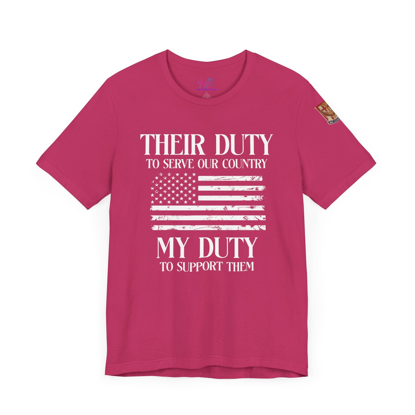 Their Duty to Serve Unisex Jersey Short Sleeve Tee Darker color shirts