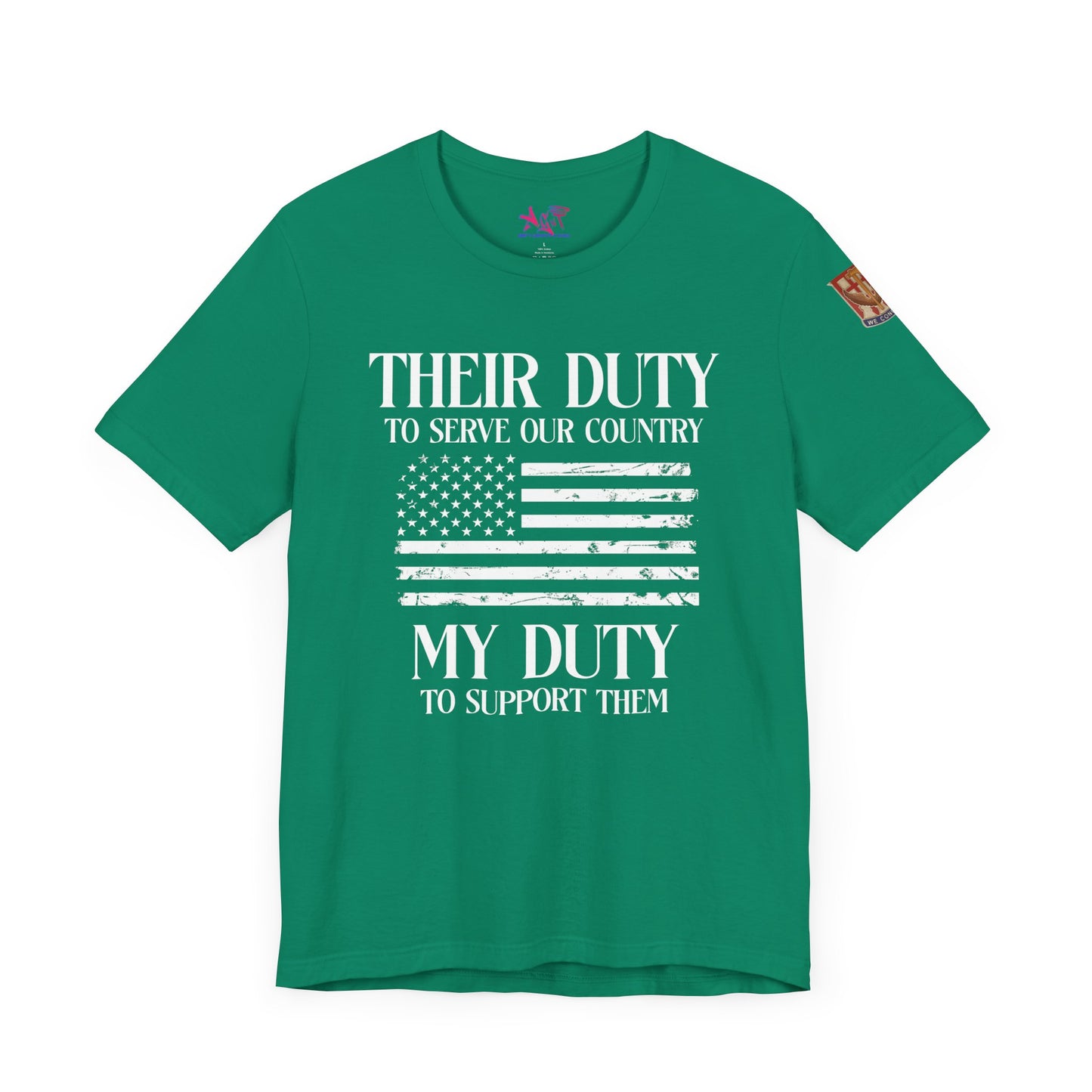 Their Duty to Serve Unisex Jersey Short Sleeve Tee Darker color shirts