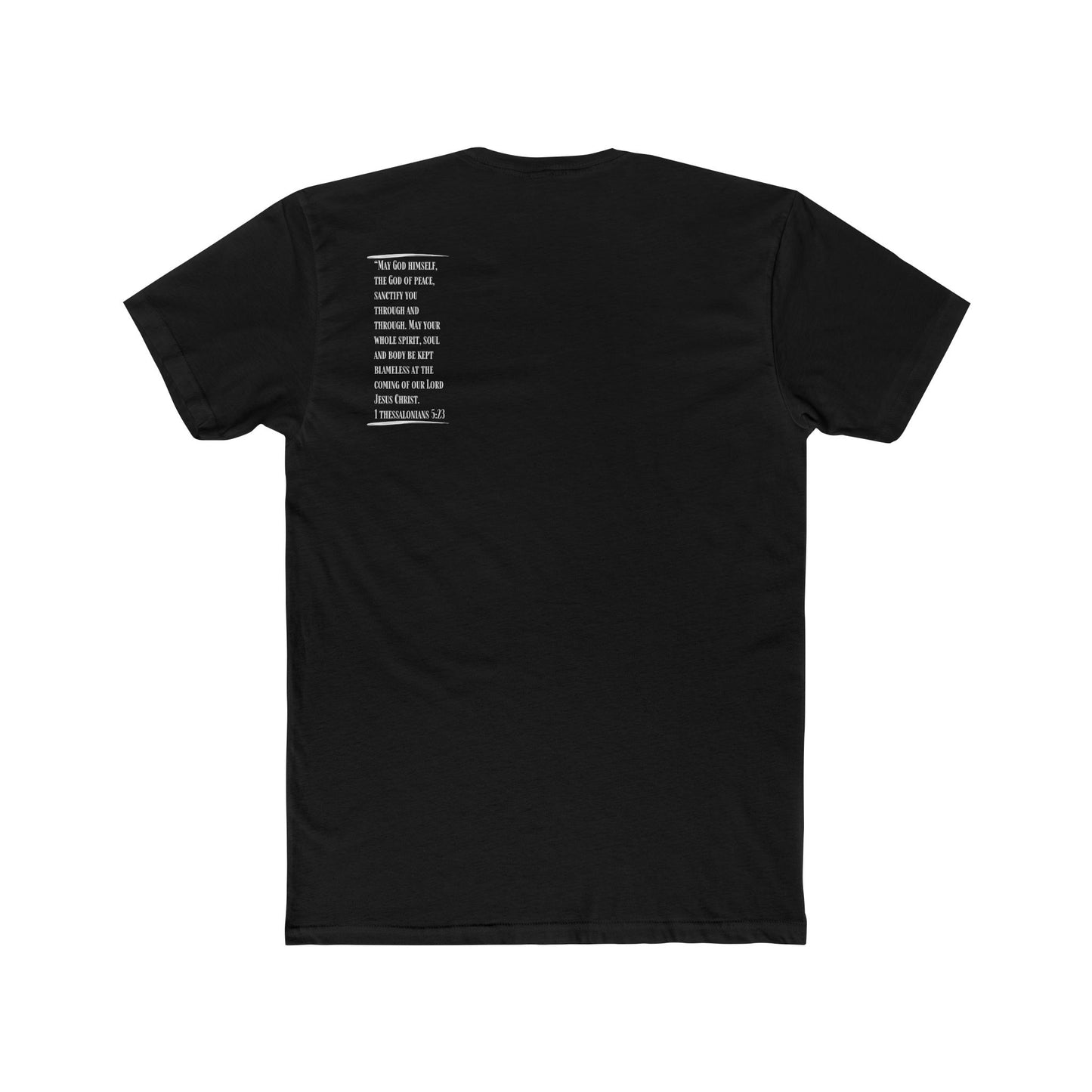 Sanctified WhFrt/BLK Cotton Crew Tee