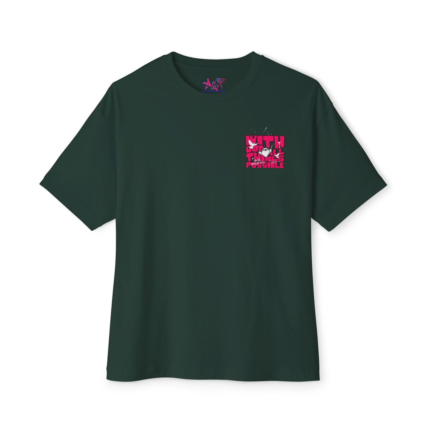 With God! Unisex Oversized Boxy Tee