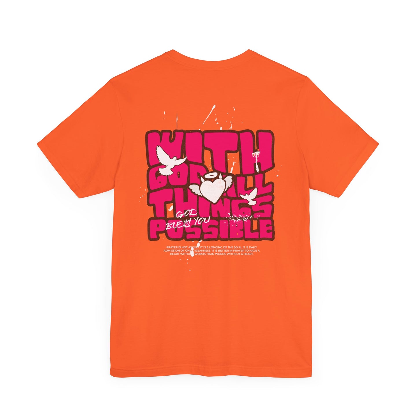 With God Things are possible Unisex Jersey Short Sleeve Tee