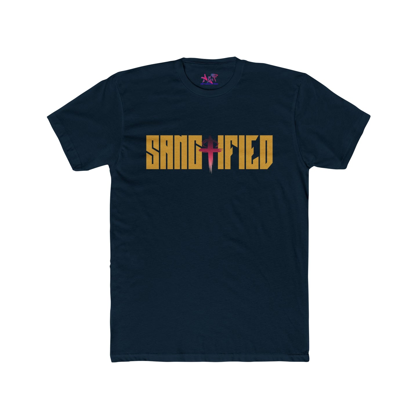 Sanctified Tan Men's Cotton Crew Tee