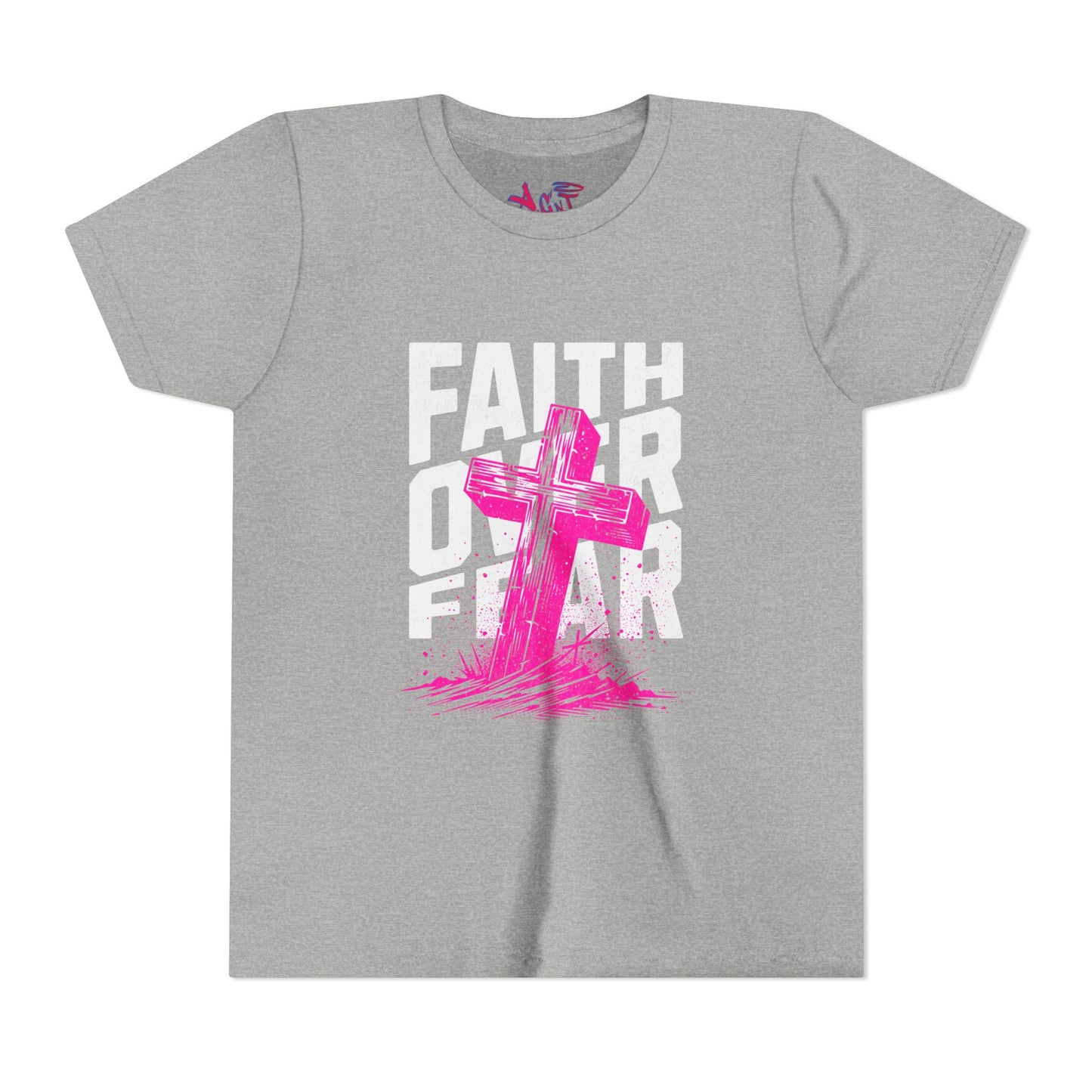 Youth Faith Over Fear Short Sleeve Tee