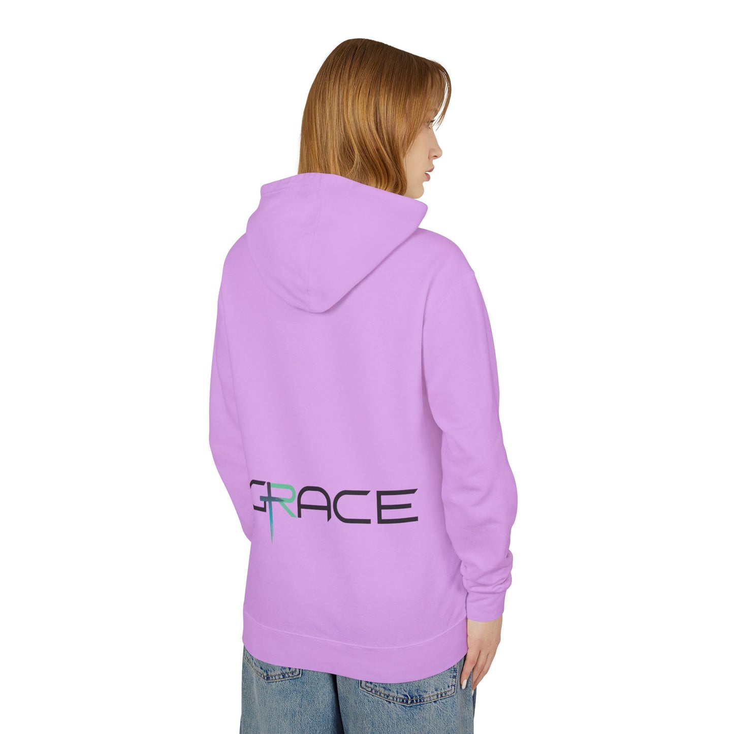 Grace Unisex Lightweight Hooded Sweatshirt