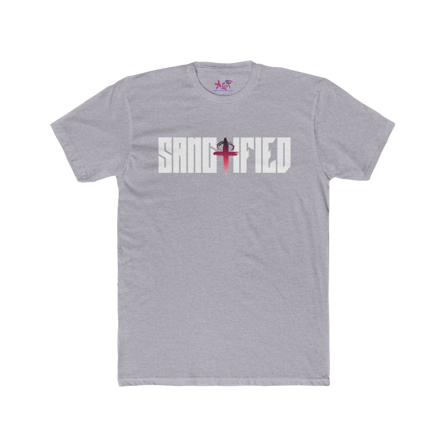 Sanctified WhFrt/BLK Cotton Crew Tee