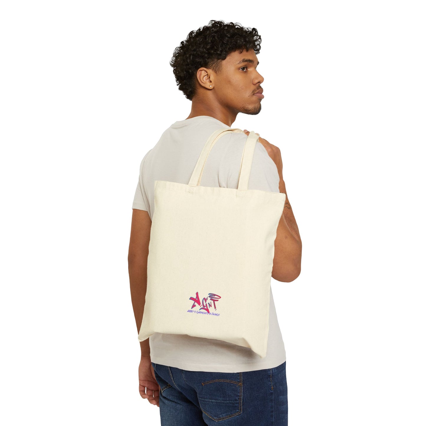 Grace tote Tan Cotton Canvas Tote Bag