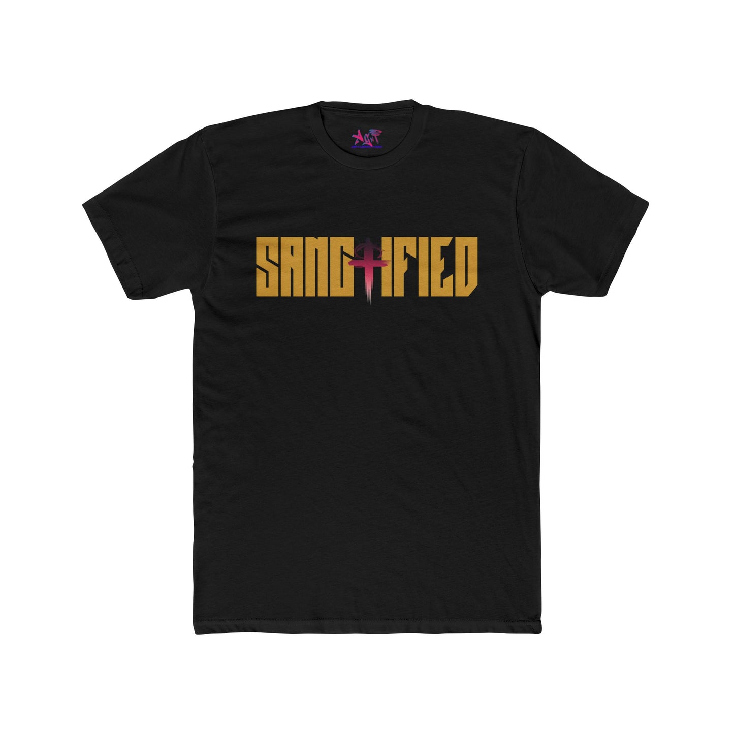 Sanctified Tan Men's Cotton Crew Tee