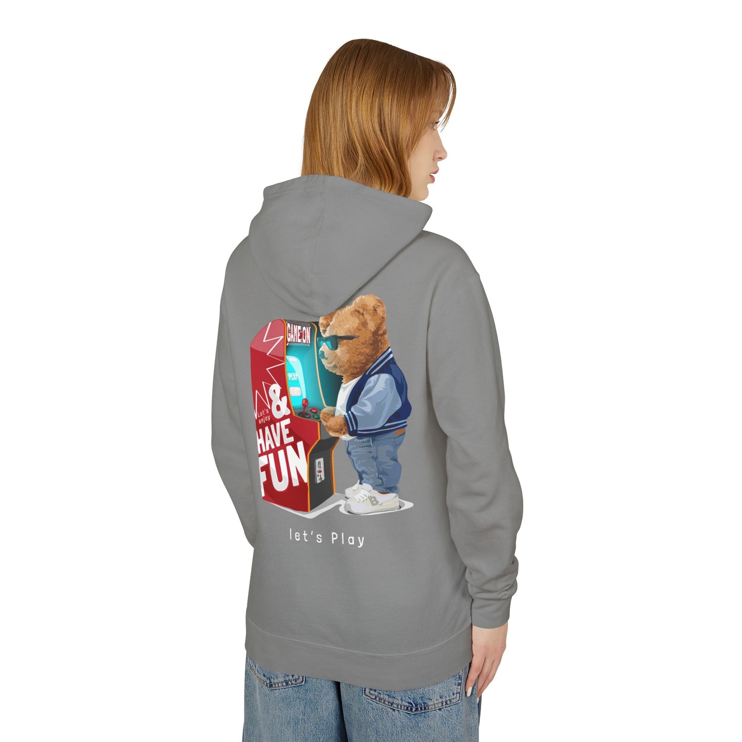 Game on Adult Unisex Lightweight Hooded Sweatshirt