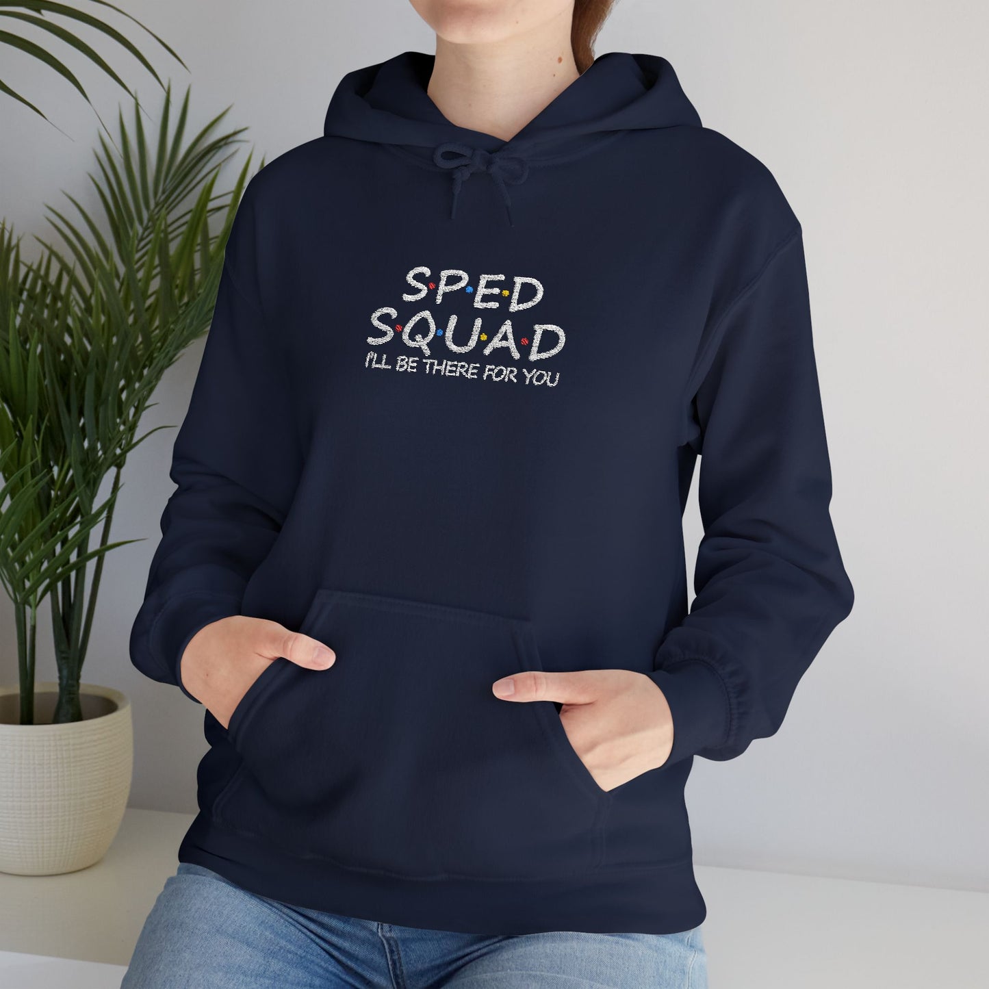 Sped Squad Embroidered Unisex Heavy Blend™ Hooded Sweatshirt