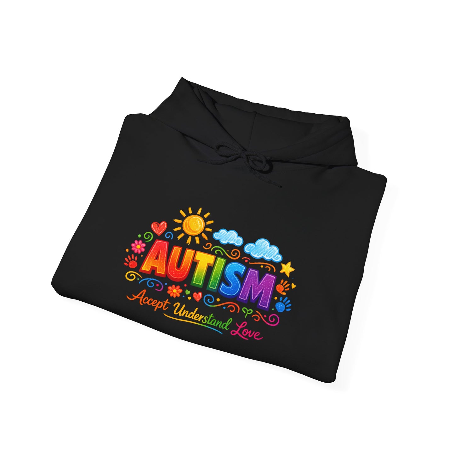 Autism Love Unisex Heavy Blend™ Hooded Sweatshirt