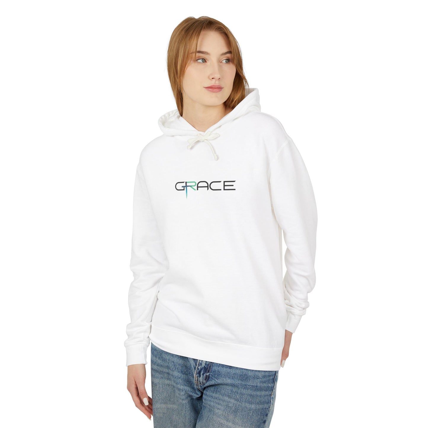 Grace Unisex Lightweight Hooded Sweatshirt