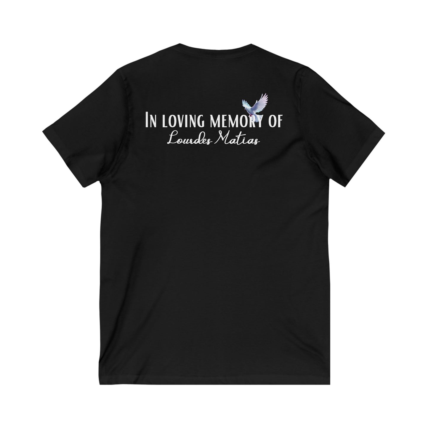 From the inside out Unisex Jersey Short Sleeve V-Neck Tee
