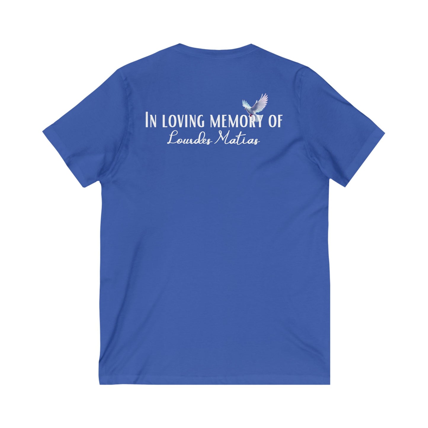 From the inside out Unisex Jersey Short Sleeve V-Neck Tee