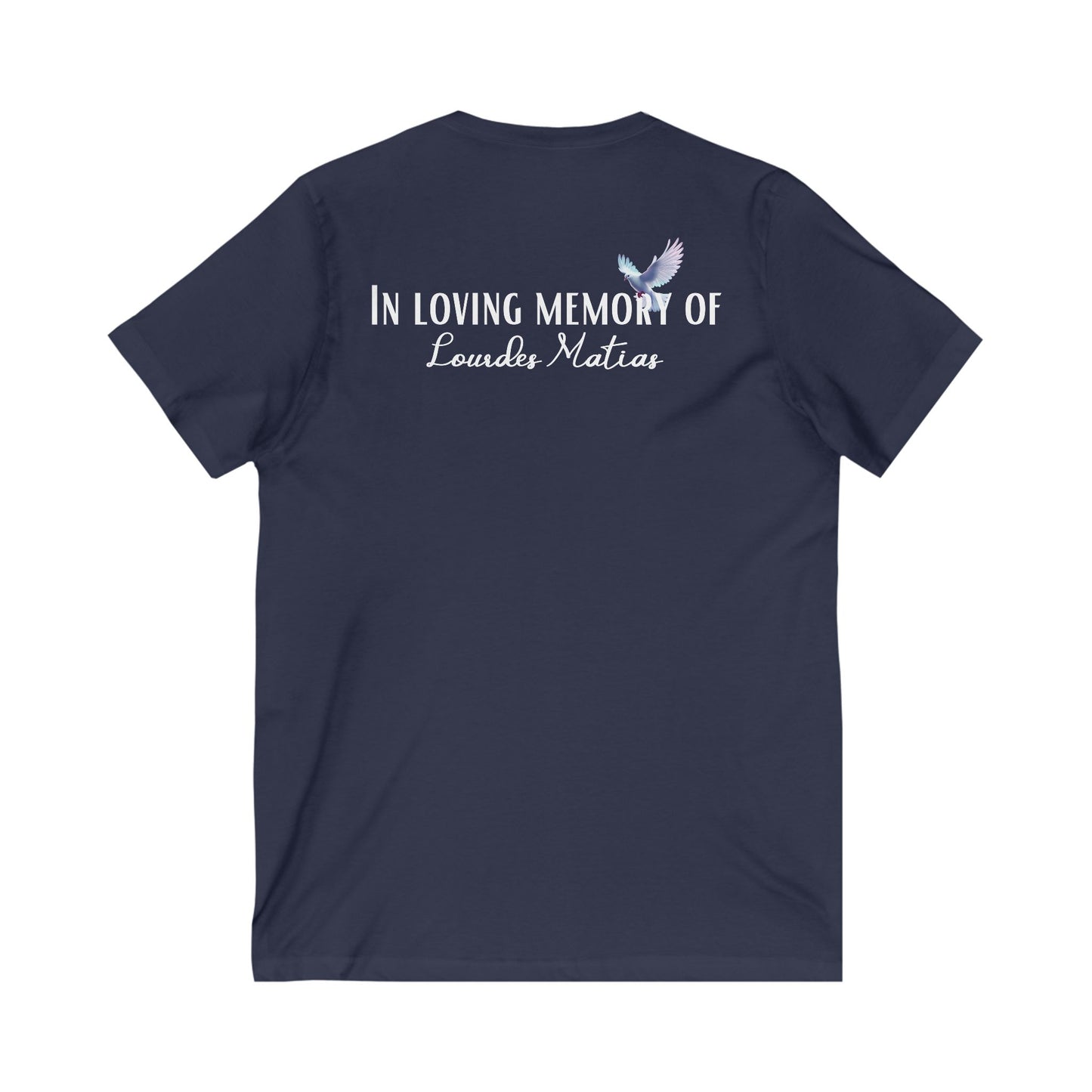 From the inside out Unisex Jersey Short Sleeve V-Neck Tee