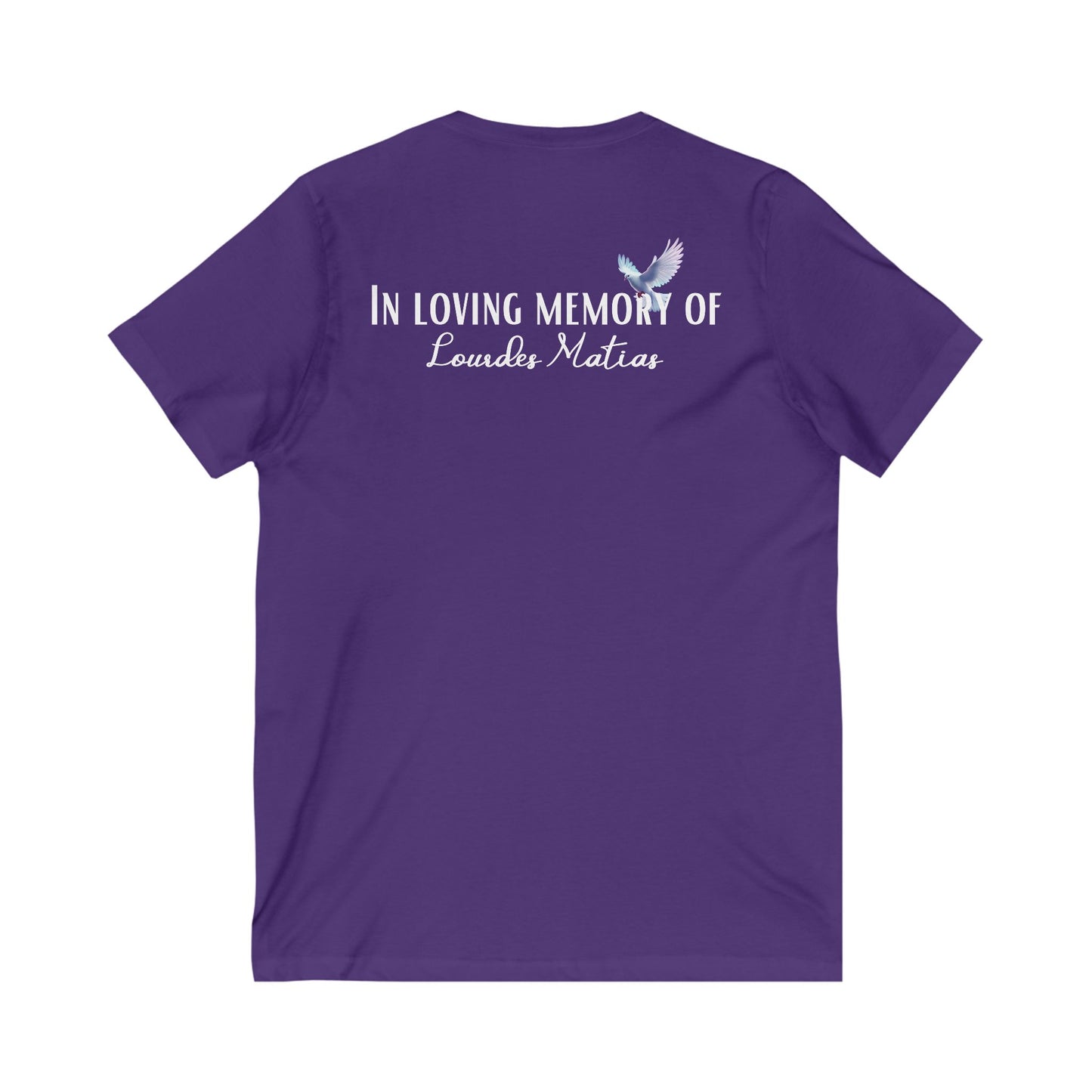 From the inside out Unisex Jersey Short Sleeve V-Neck Tee