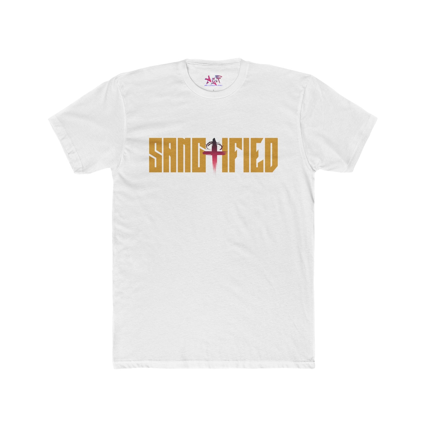 Sanctified Tan Men's Cotton Crew Tee