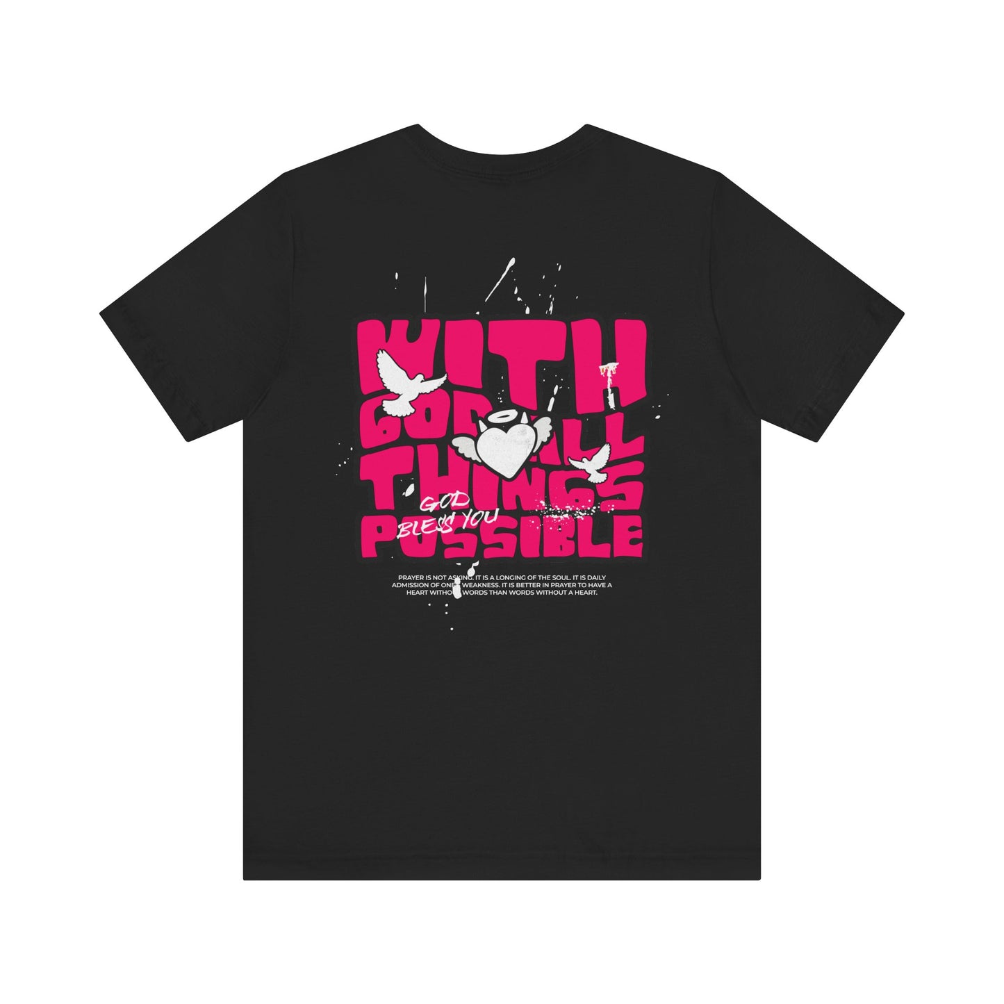 With God Things are possible Unisex Jersey Short Sleeve Tee